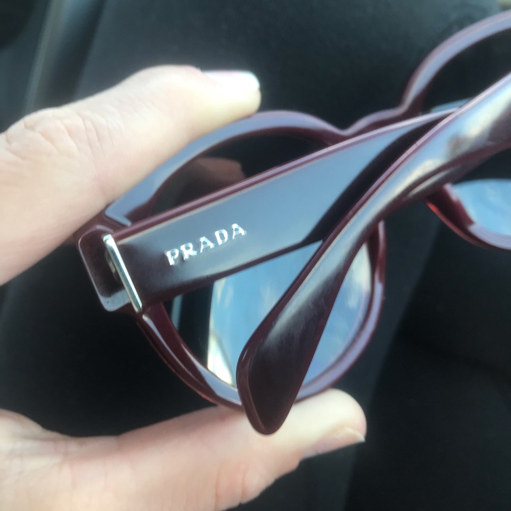 Prada Dark Cherry Sunglasses 🍒 - Picture 3 of 6